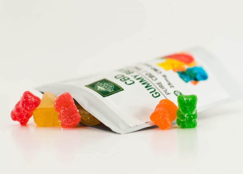 packet of cannabis gummies