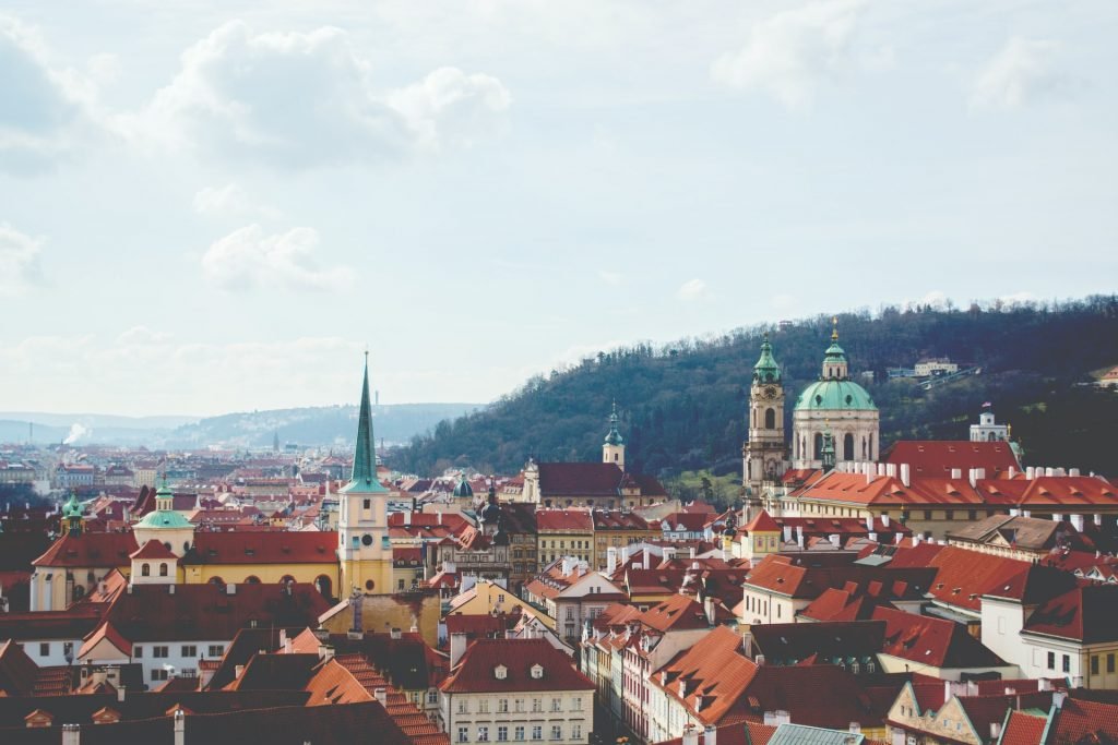 red rooftops in The Czech Republic