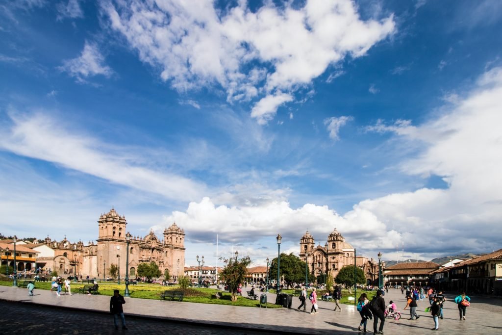 town square in peru