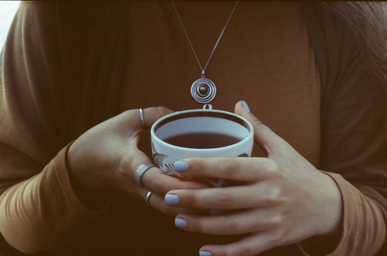 Woman holding tea